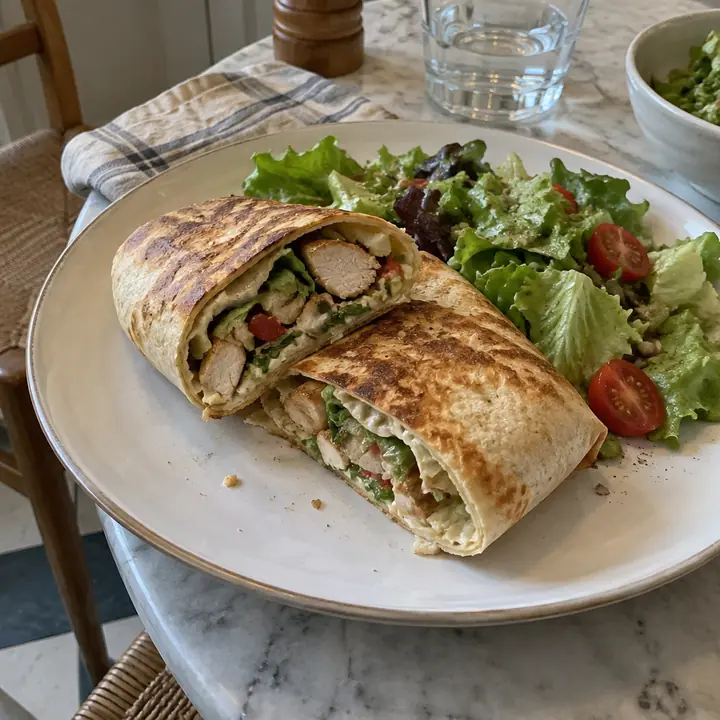 Wrap gratiné préparé au Air Fryer