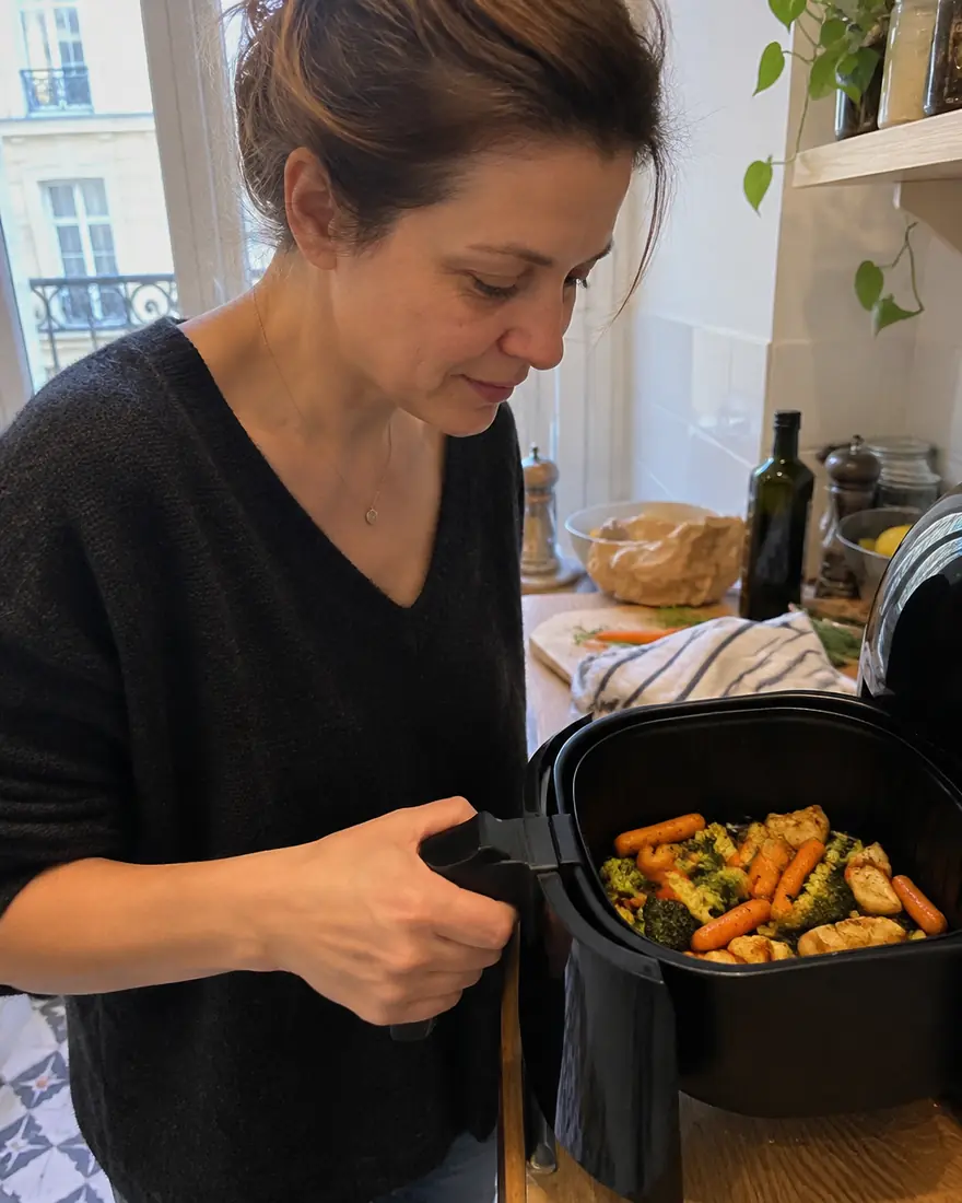 Préparation spontanée d’un repas avec un Air Fryer